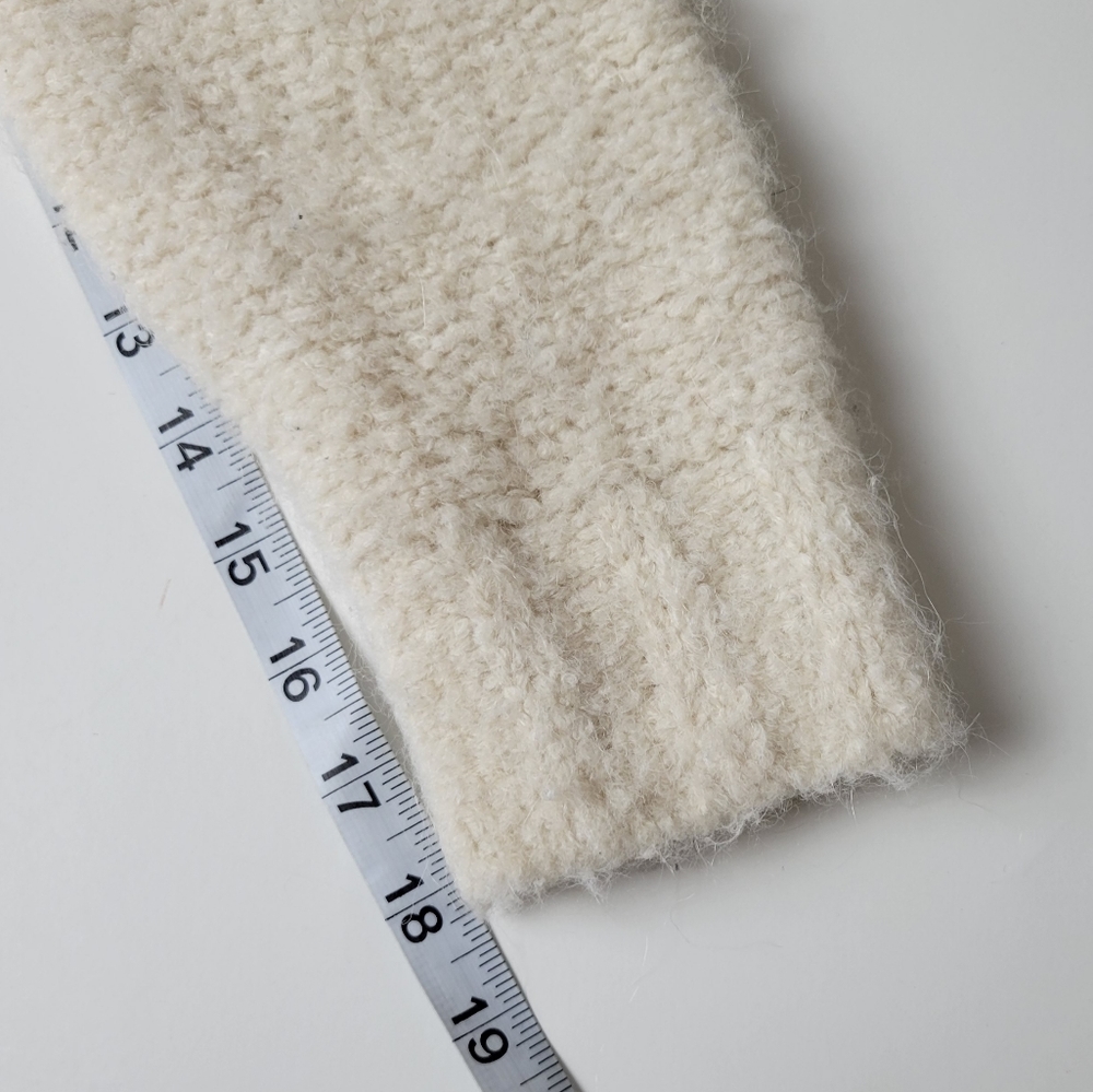Aritzia Cream Half-Zip Textured Sweater - Picture 11 of 12